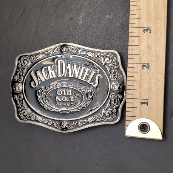2005 Jack Daniels Old No.7 Brand  Gray/Black Metal Belt Buckle. - Picture 8 of 8